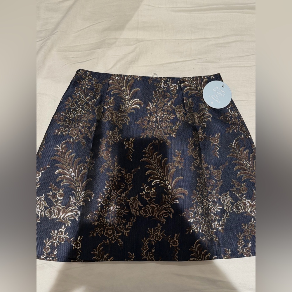 Hill House Hallie Skirt in Bird Brocade - Picture 3 of 4